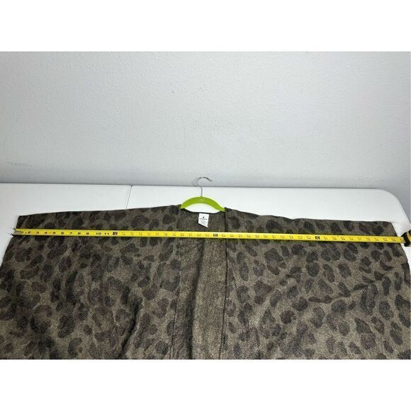 Woolrich Bohemian Leopard Print Cozy Blanket Wrap Poncho One Size - Picture 8 of 11